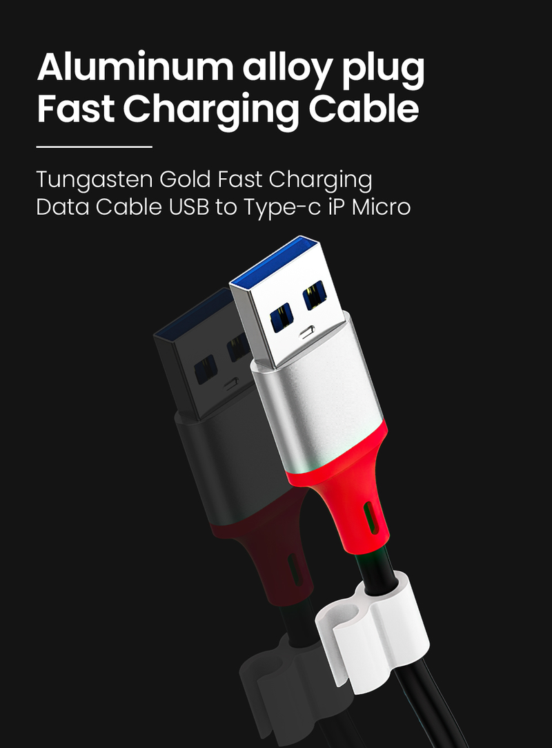 5A 3in1 1.8M Lente Oplaadkabel USB A naar Micro USB Type-C voor iPhone Snel Opladen datakabel Huawei Samsu_voghion.com