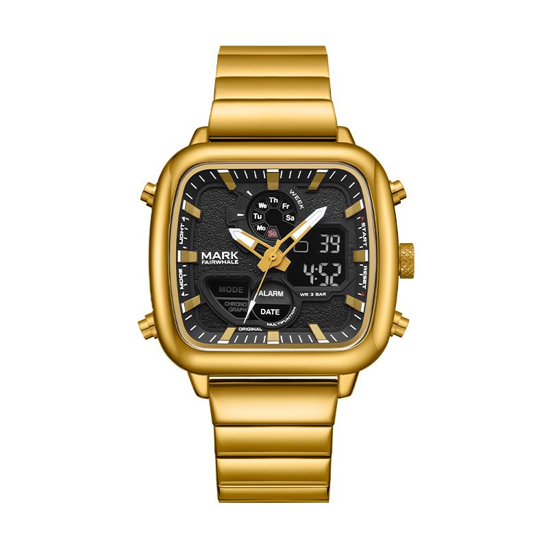 Mark Fairwhale Brand Men's Waterproof Luminous Multifunctional Quartz Watch_voghion.com