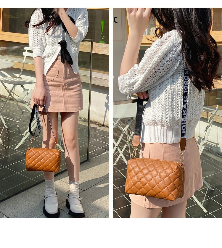 2022 Borsa a tracolla piccola per donna Trend Lingge Ricamo Fotocamera Borse a tracolla a spalla da donna alla moda femminile Borsa per cellulare_voghion.com