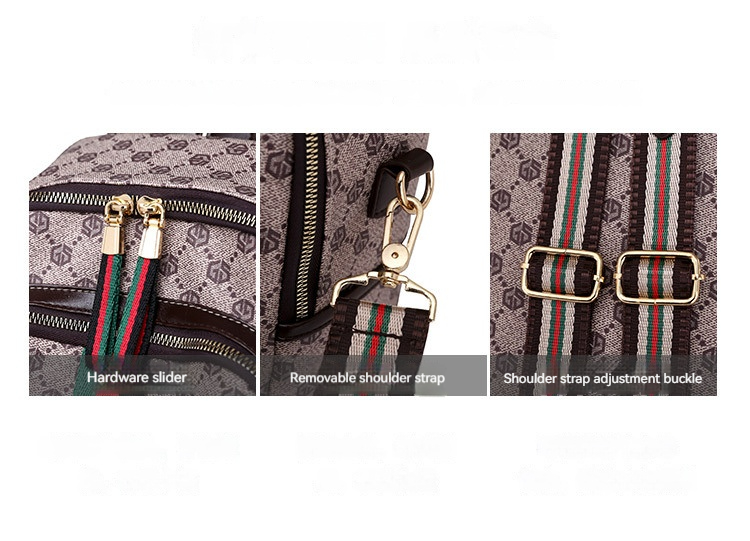 Men's and Women's Fashion Backpack Travel Bag Backpack Printed Large Capacity Bag Suitable for Business, Work, Travel, and Leisure_voghion.com