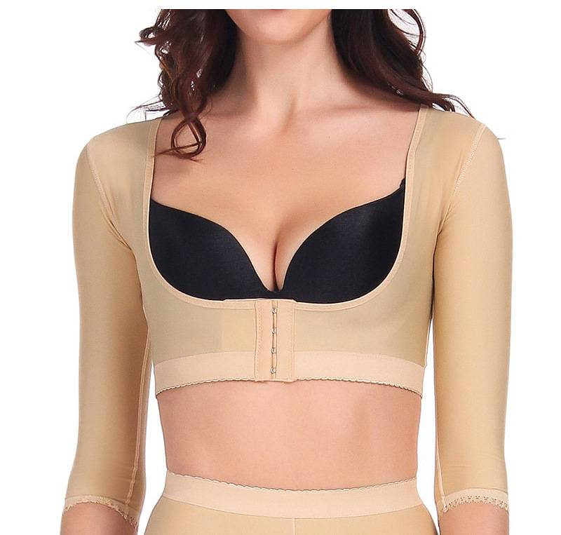 Ondergoed Shapewear vest Afslankende armbedekking naadloos korset lijfje ondersteuning shapewear top_voghion.com