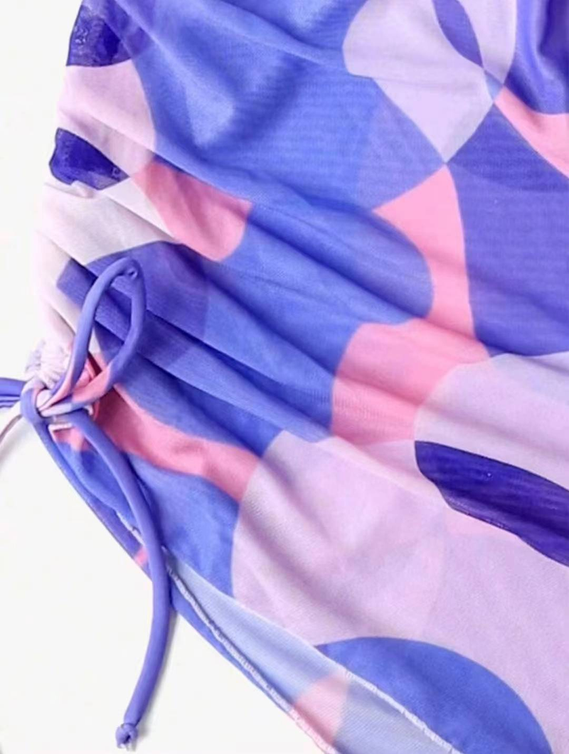 Traje de baño europeo nuevo de tres piezas 2024 Bikini de mujer Bikini de una pieza con manga larga y parte superior de malla_voghion.com