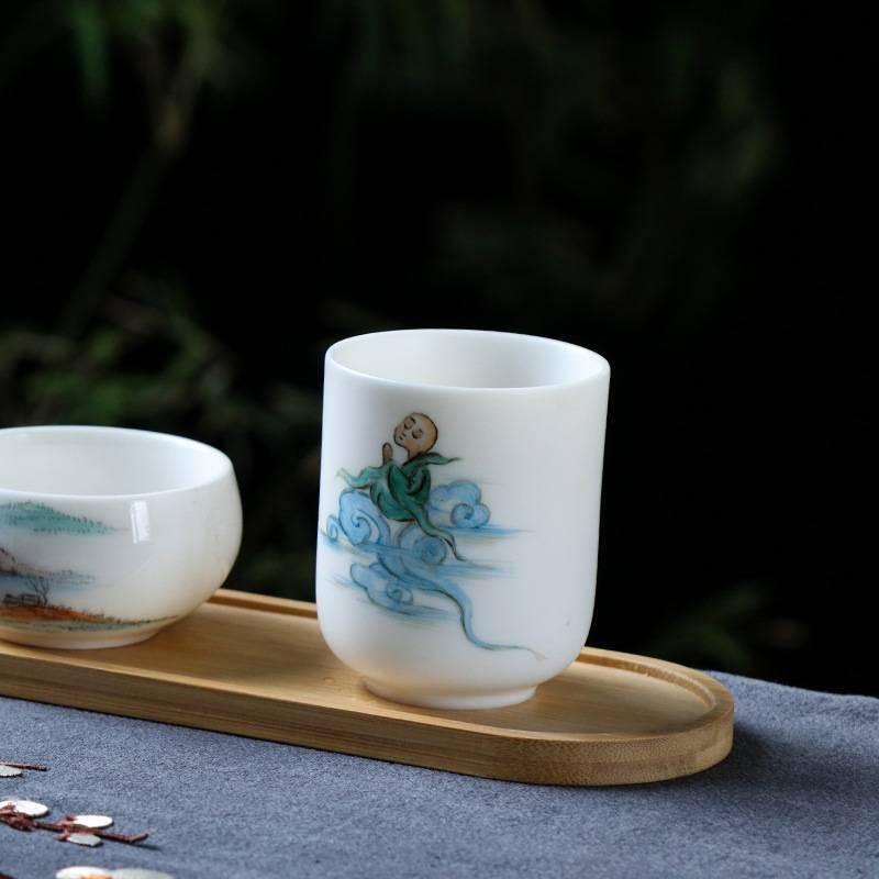 Coasters 1PC Kung Fu Tea Ceremony Bamboo Thermal Insulation Round Wooden Coasters Mosaic Coasters_voghion.com