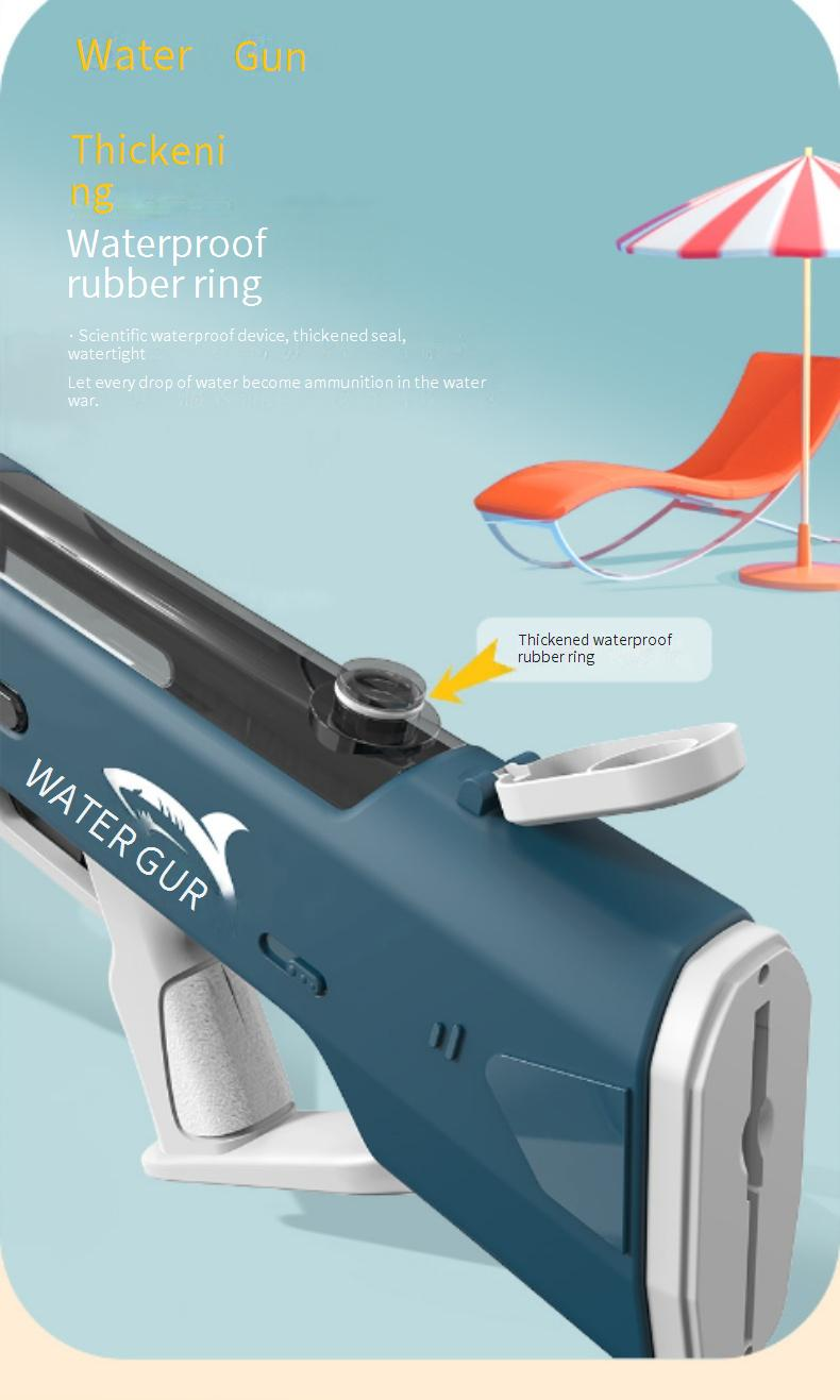 Elektriskā ūdens pistole, pilnībā automātiska ūdens uzsūkšana, pludmales ūdens rotaļlietas, nepārtrauktas ūdens Glock bērnu rotaļlietas_voghion.com