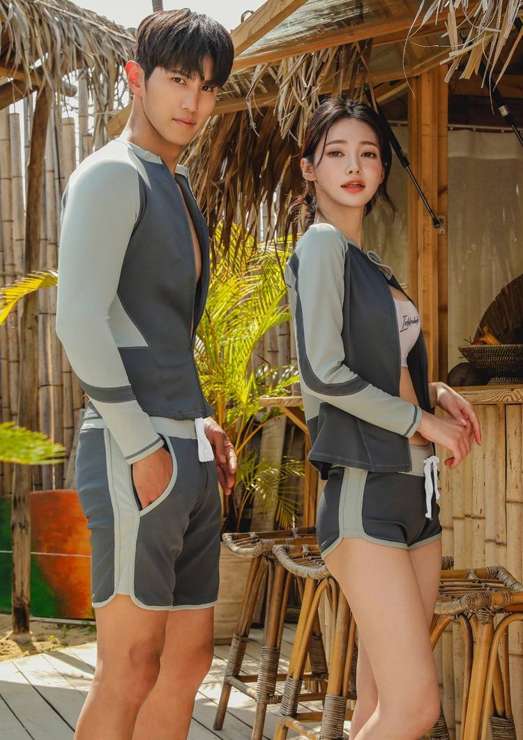Trajes de buceo, protección solar para hombres y mujeres, secado rápido, dos piezas, manga larga, pantalones largos, trajes de snorkel, trajes de baño, surf_voghion.com