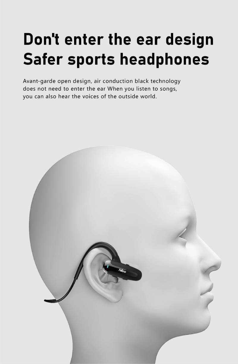 Auricolari Bluetooth sportivi Hi70 a doppio orecchio, senza fili, per corsa all'aperto, ciclismo, stereo, volume elevato_voghion.com