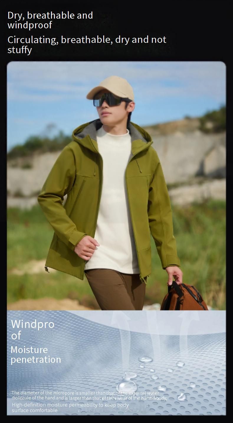 Unisex regenjas in dopaminekleur – winddicht en waterdicht voor alle seizoenen (1500 mm) met volledig gesealde naden (S-4XL) | Buitenreactief polyester_voghion.com