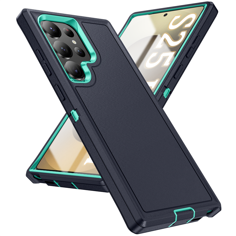 Shockproof Armor Defender Phone Case For Samsung S25 Plus S23 S22 S21 S20 FE S24 Ultra Hard Pc+Tpu Stand Protect Cover_voghion.com