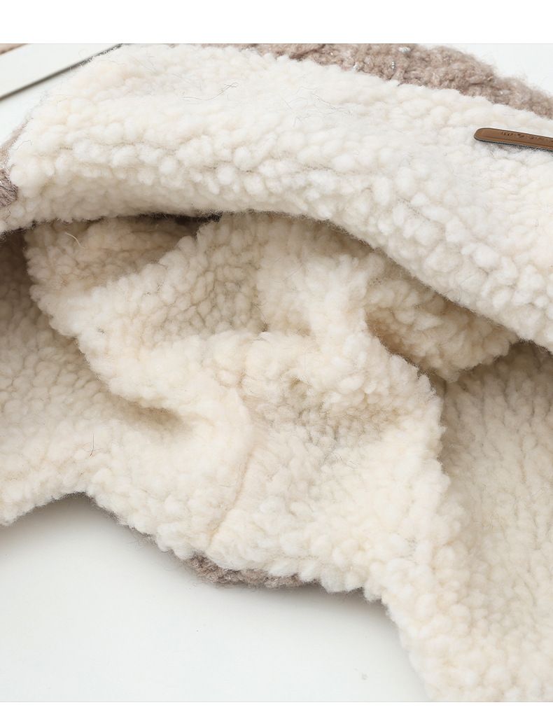 Women's Autumn Winter Retro Plush Lei Feng Versatile British Style Patched Knitted Cold-Proof Warm Hat New_voghion.com