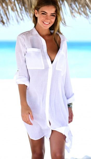 2021 Summer New European And American Women's Long Sleeve Turn-Down Collar Ruched Beach Sunscreen Shirt_voghion.com