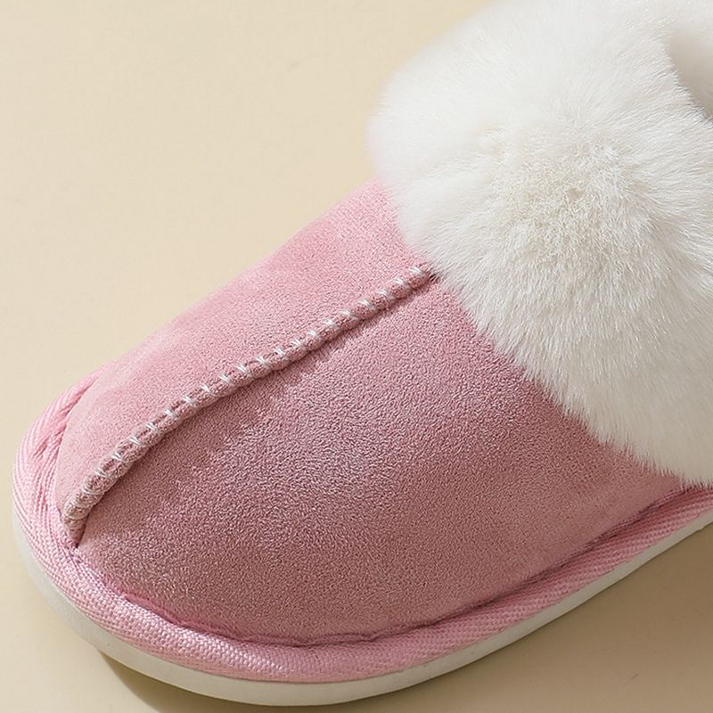 New Women Indoor Slippers Warm Plush Home Slipper Anti Slip Autumn Winter Shoes House Floor Soft Slient Slides S056_voghion.com