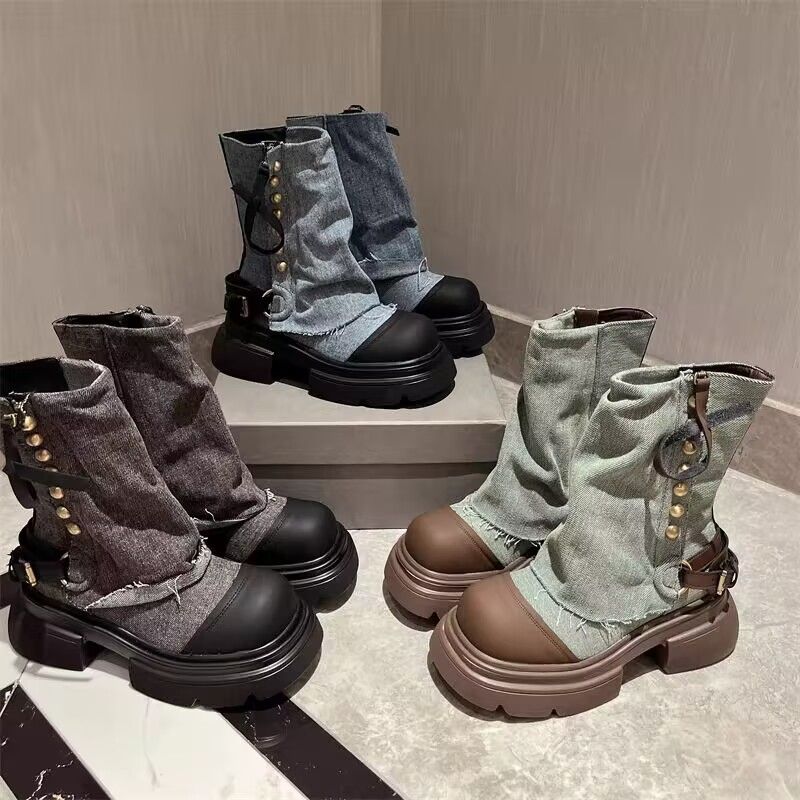 Bottes de cowboy à muffins de niche Bottines tendance_voghion.com
