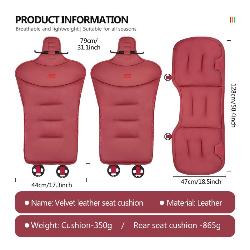 For Audi Car Front Rear Seat Breathable Velour Leather Cushion Pad S Line Quattro A1 A3 A4 A5 A6 A7 A8 Q2 Q3 Q5 Q7 Q8_voghion.com