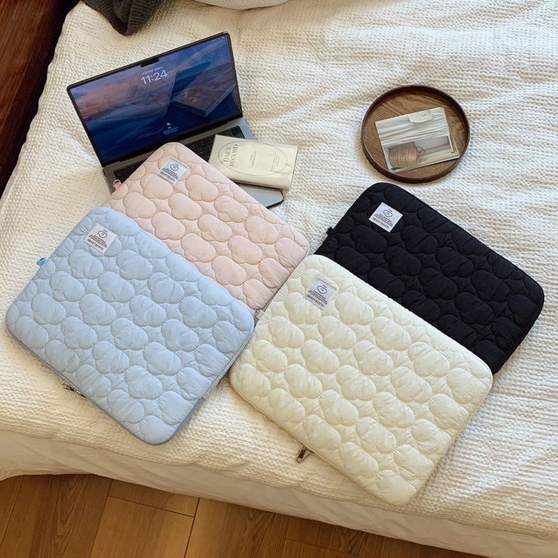 Korean INS Cute Cloud Embroidery IPad Tablet 11/13/ 15inch Notebook Storage Bag_voghion.com