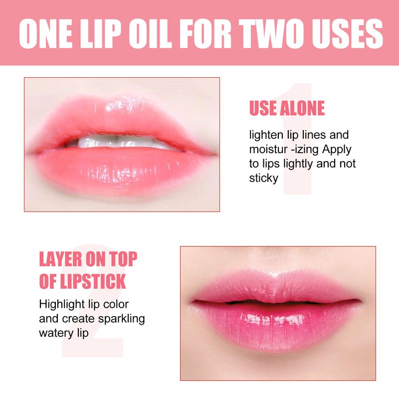 EELHOE Volumizing Lip Glaze Volumizing Lip Care Desalting Lip Lines Hydrating Hydrating Glass Lip Gloss Oil_voghion.com