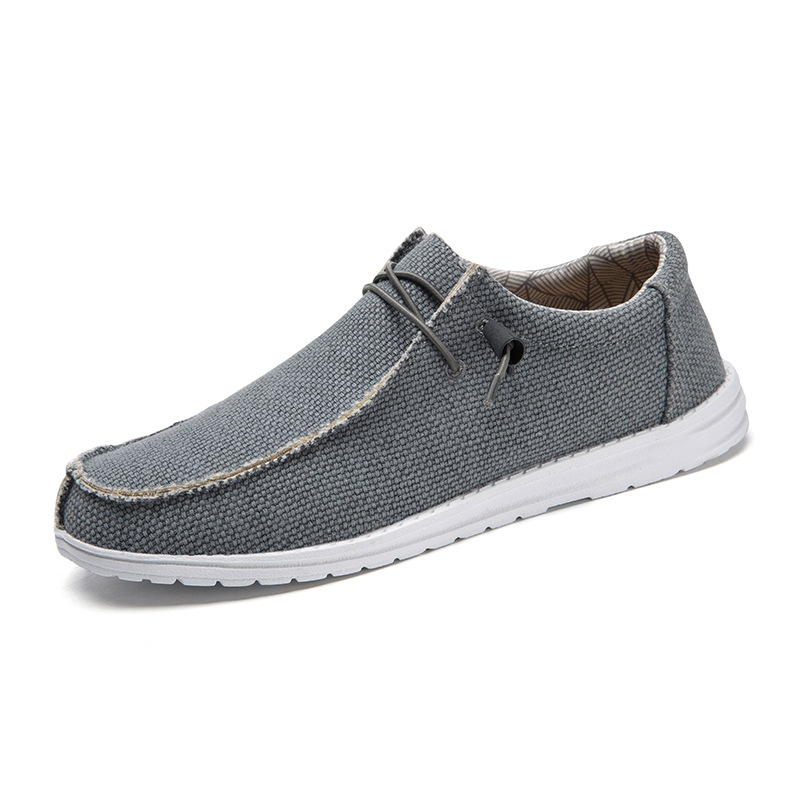 Dude Shoes Men Canvas Shoes Summer Casual Loafers Men's Moccasins Breathable Comfortable Plus_voghion.com