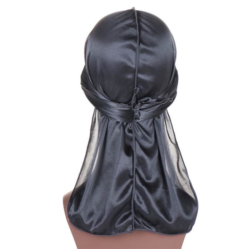SILKY DURAG Headwear – Stretchy Long-Tail Bandana For Dance/Cycling (12 Colors)_voghion.com