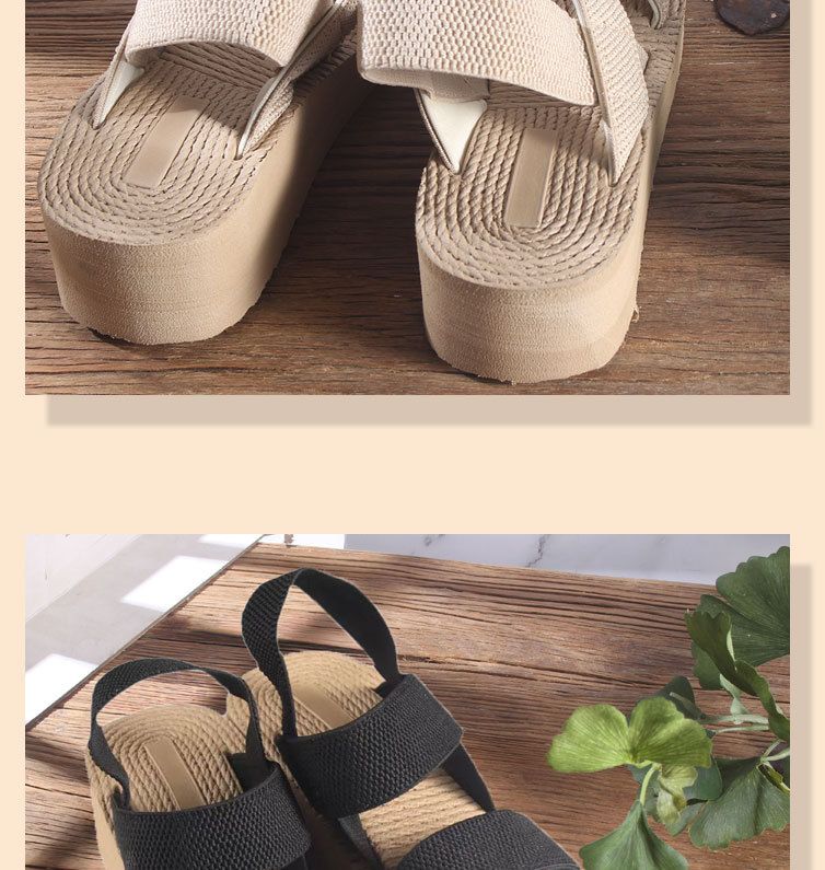 Chaussures pour femmes Eva Sandales à bout fermé à semelle épaisse pour femmes Été Nouveau style Mode Semelle souple Chaussures pour femmes légères et confortables_voghion.com