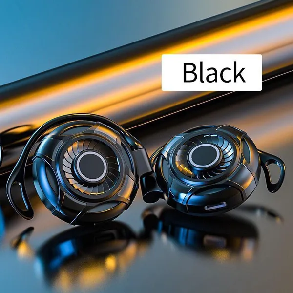 Auriculares inalámbricos TWS con control táctil para colgar en la oreja, con Bluetooth 5.2, para música, deportivos, para correr y con micrófono_voghion.com