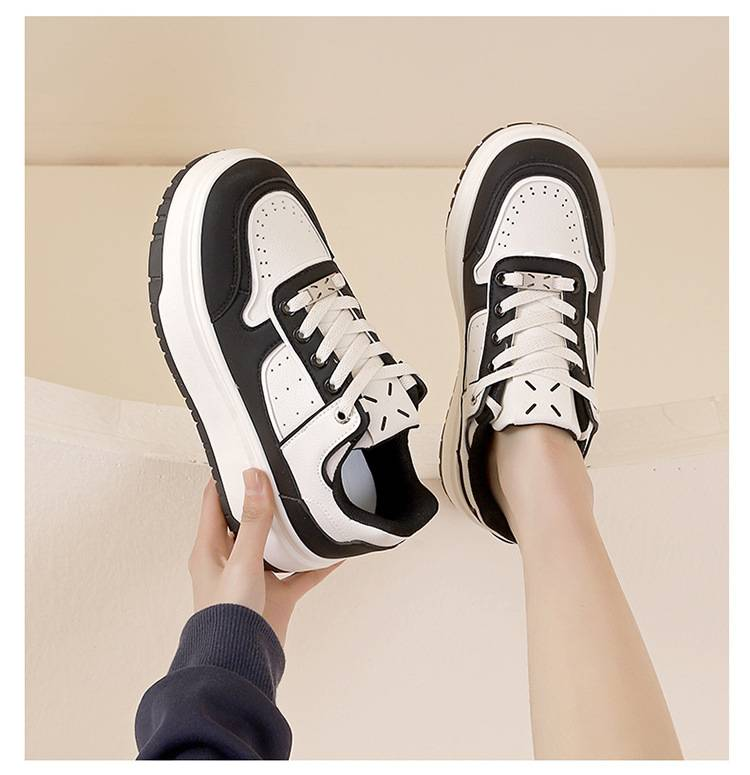 Chaussures blanches à semelles épaisses pour femmes 2024 nouvelles chaussures de sport respirantes et légères pour femmes, assorties avec tout, petites chaussures de loisirs_voghion.com