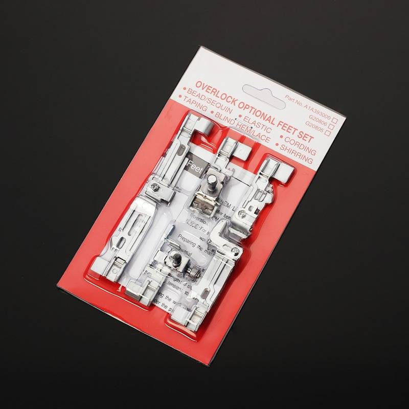 Accessories for overlock stitching machines Presser Feet for Singer 968 Overlock presser foot set of 6_voghion.com