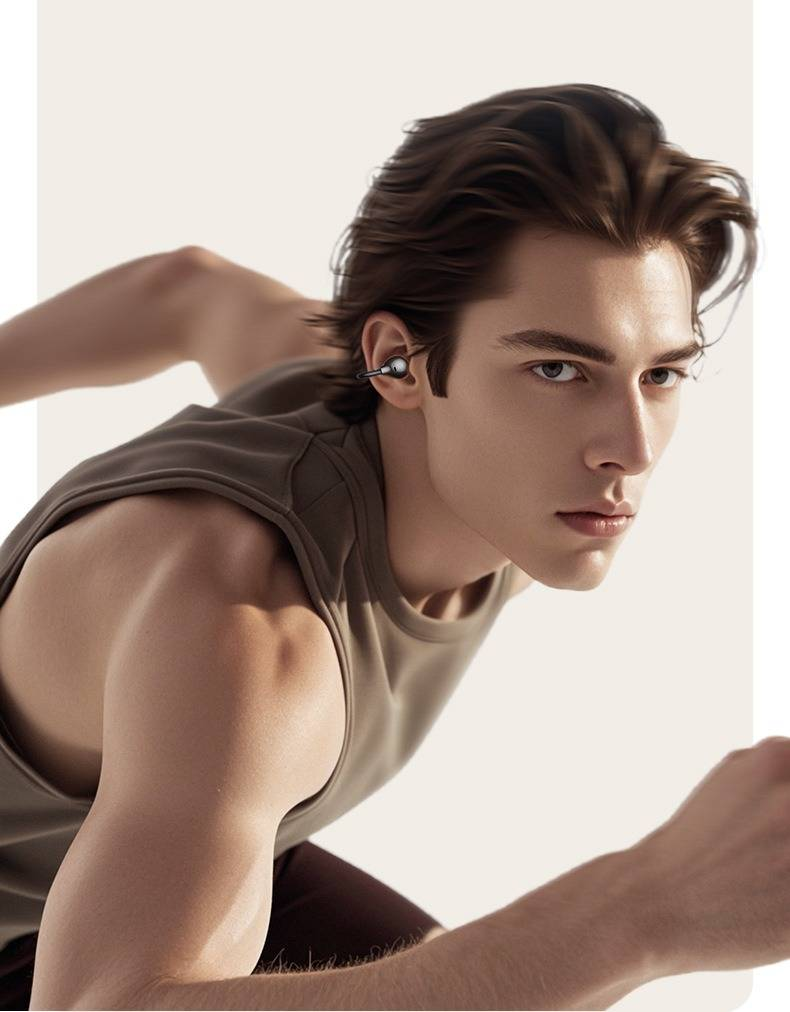 USAMS R02 Open-Ear Bluetooth Oordopjes True Wireless Clip-On Beengeleiding Ultralange batterijduur Hoogwaardig geluid_voghion.com