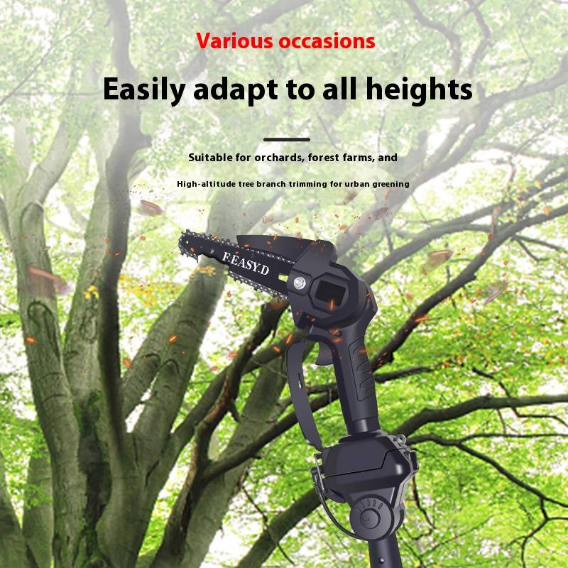 Cordless Mini Chainsaw With Lithium Battery - Lightweight Handheld Electric Saw For Tree Pruning, Branch Cutting & Woodworking - SK5 Chain_voghion.com