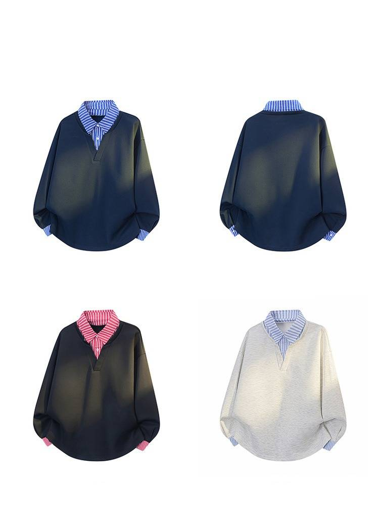 Camicia unisex oversize in flanella a quadri con colletto a strati, pullover casual dalla vestibilità ampia per uomo e donna (M-8XL)_voghion.com