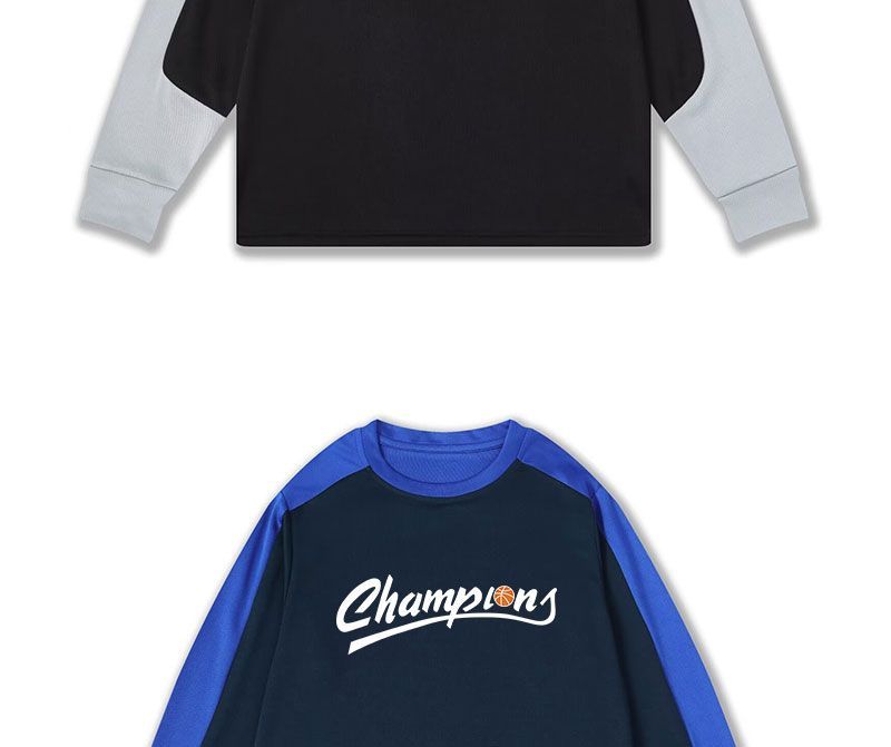 Dünnes, langärmeliges, farbblockiertes Shooting-T-Shirt aus Amerika für Basketballtraining, Trocknen von Kleidung, schnellen Sport, locker_voghion.com