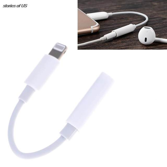 1pc 3.5mm AUX Earphone Jack Audio Converter Adapter Connector Cable For IPhone To 3.5mm Adapters Headphone_voghion.com