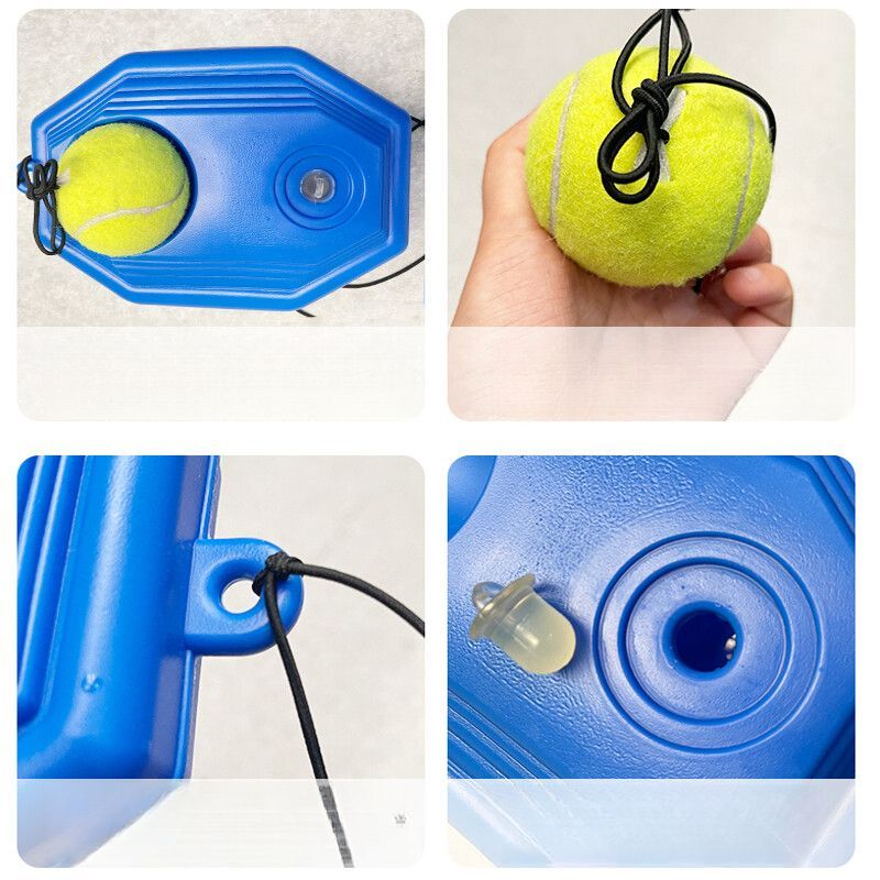 Racchetta da tennis per giocatore singolo, in lega di alluminio, 4 m, in gomma, resistente, ad alta elasticità, base resistente all'usura, per adulti e bambini_voghion.com