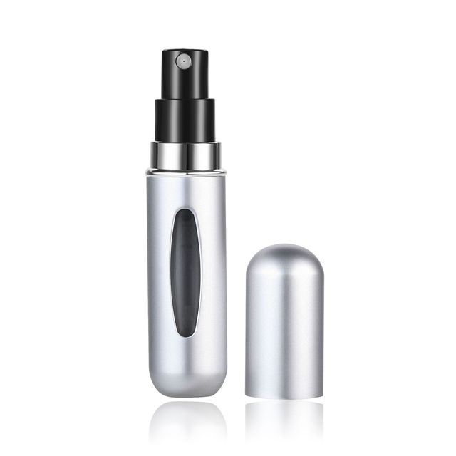 5ml mini portable bottom pump refillable perfume refillable spray bottle empty cosmetic container atomizer bottle travel_voghion.com