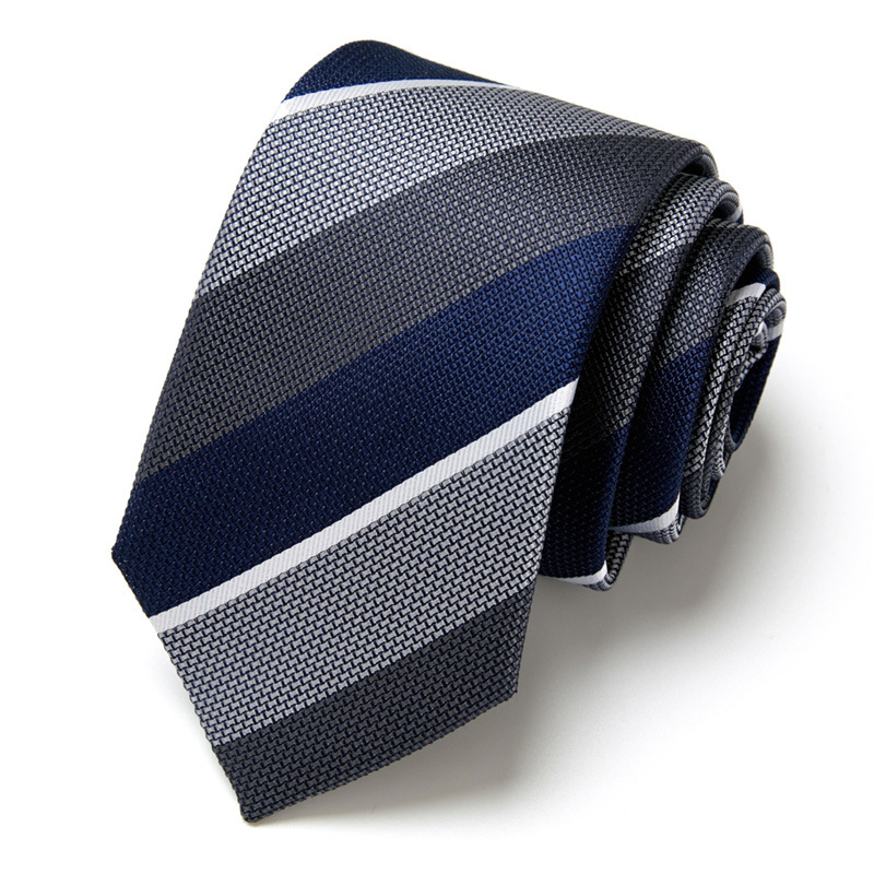 Gravata de negócios masculina Fabricante pronta para uso Feito à mão Gravata formal profissional para entrevista Gravata de poliéster masculina de seda_voghion.com