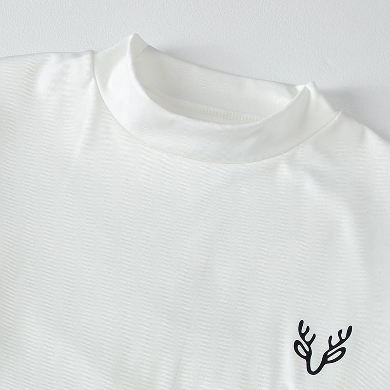 Overseas Platform Special Code Men's Autumn Winter Fashion Half Turtleneck Solid Color Base Shirt Casual Underwear_voghion.com