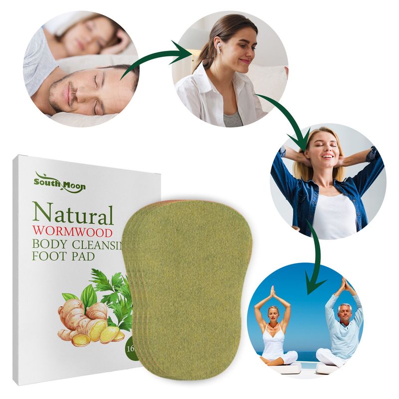 16Pcs Fuß Patch Natürliche Verbessern Immunität Pflanzenextrakte Wermut Körper Detox Fuß Pad Für Reise_voghion.com