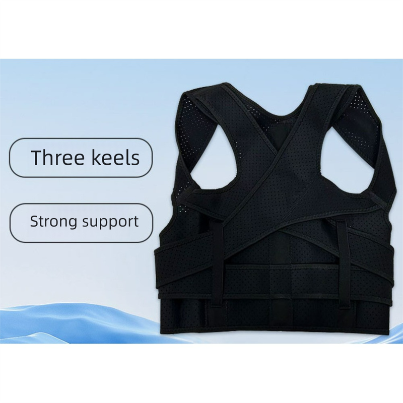 Sports Brace Back Pain Double Bandage Cross Strap Shoulder And Waist Support_voghion.com
