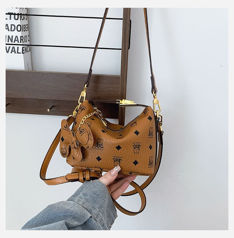 Saianna Presbyopic High-End Commuter New Printed Underarm Shoulder Crossbody Lunch Box Bag For Women_voghion.com