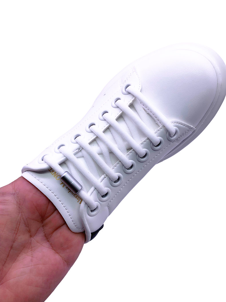 1 Paar elastische faule Schnürsenkel ohne Krawatte, Turnschuhe, flache Schnürsenkel für Kinder und Erwachsene, schnelle Schnürsenkel, passend für alle Schuhe, Freeshipping_voghion.com