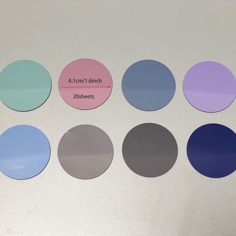 Transparent Waterproof Index Tabs, Round Sticky Notes For Books, Office & School Supplies, Colorful Page Markers, Reusable & Self-Adhesive, 16 Colors_voghion.com