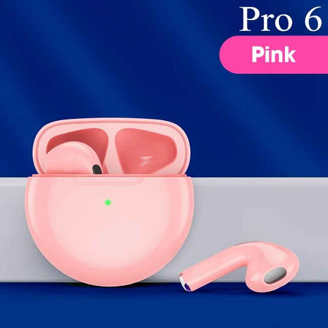 Original Pro6 Tws Smart Touch Control Wireless Headphone Bluetooth 5.0 Earphones Sport Earbuds Music Headset For All Smartphones_voghion.com
