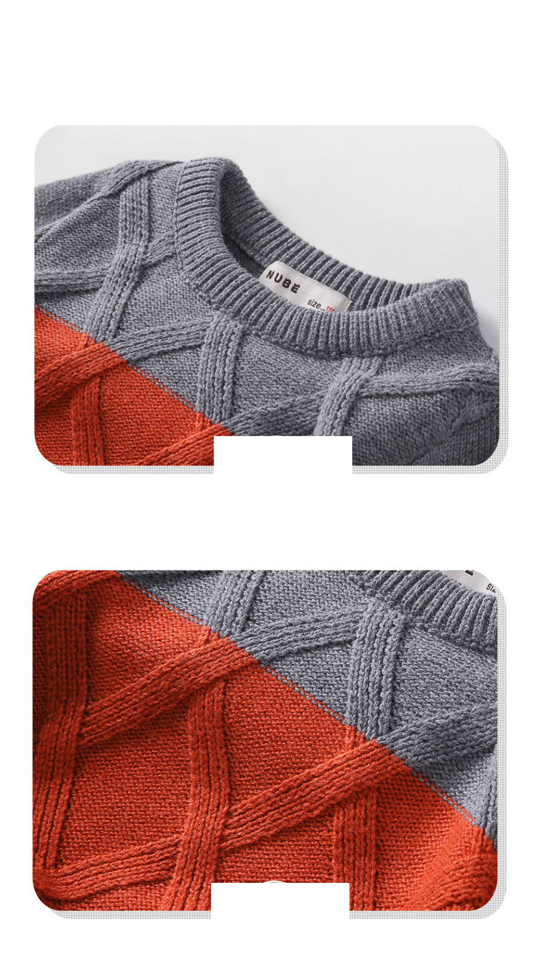 Jersey de otoño e invierno para niños, suéteres para niños, prendas de punto para bebés_voghion.com