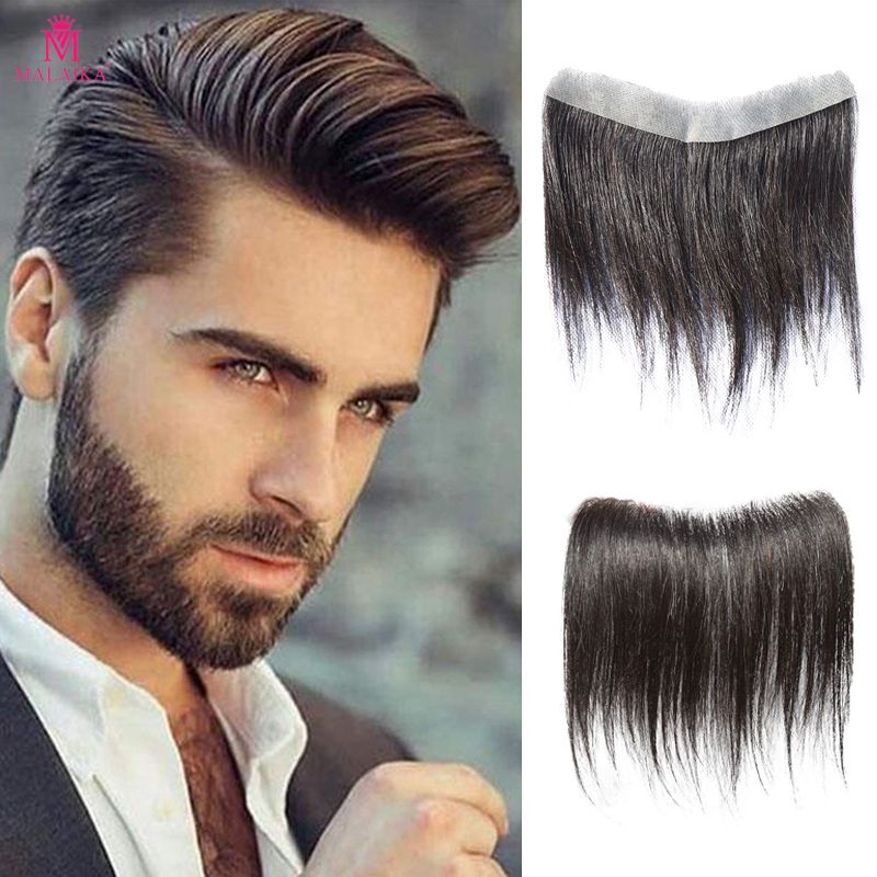 4*18 moški čelo lasišče toupee 100 % človeški lasje koža moški lasni vložki čelni lasni nastavek za umikajoče se naravne lasne linije zamenjava_voghion.com