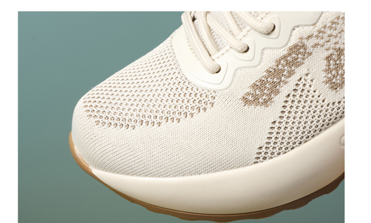 Scarpe sportive da donna con suola spessa, suola bianca traspirante, superficie in mesh 100_voghion.com