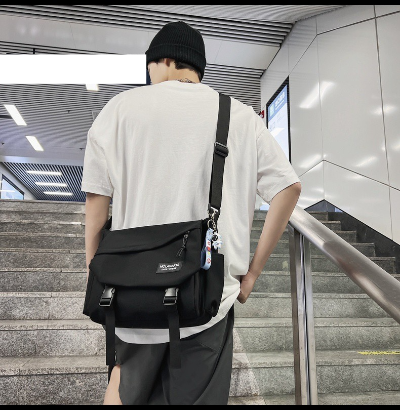 Stilvolle Umhängetasche Herren große Kapazität Rucksack Umhängetasche Casual Tooling Messenger Bag_voghion.com