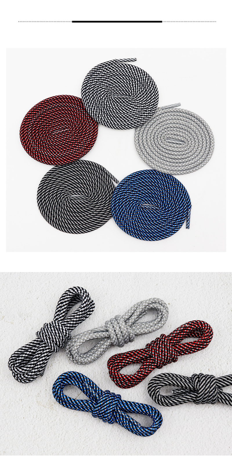 Accessori per scarpe lacci riflettenti rotondi in cocco per scarpe sportive, pantaloni, cappelli, felpe, lacci per stivali Martin_voghion.com