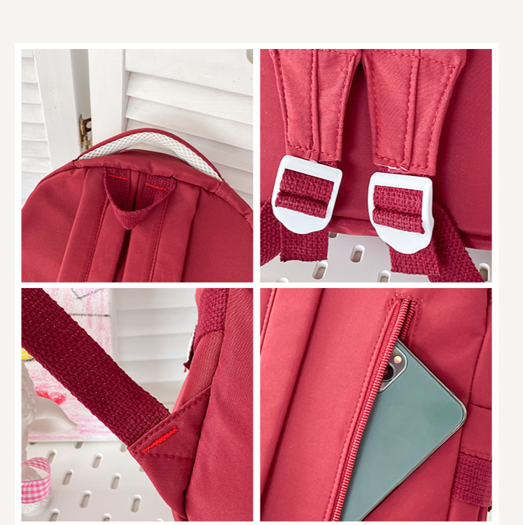 Women's Bags New fashion niche design schoolbag high value color matching college student leisure backpack large capacity letter backpack_voghion.com