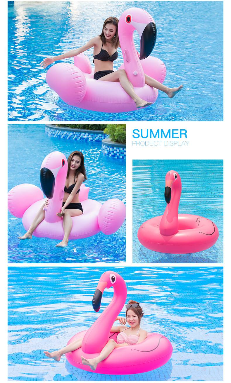 Animal Inflatable Air Cushion Floating Raft Reclining Chair Bed On Water Adult And Children Flamingo_voghion.com