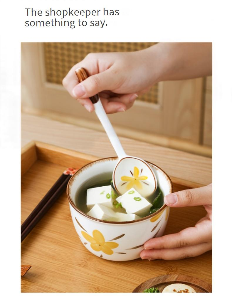 Bluebell Keramik-Reisschüssel-Set – elegante 4,5-Zoll-Kleinschüsseln für stilvolles Essen zu Hause (spülmaschinen- und mikrowellengeeignet, Premium-Glasuroberfläche)_voghion.com