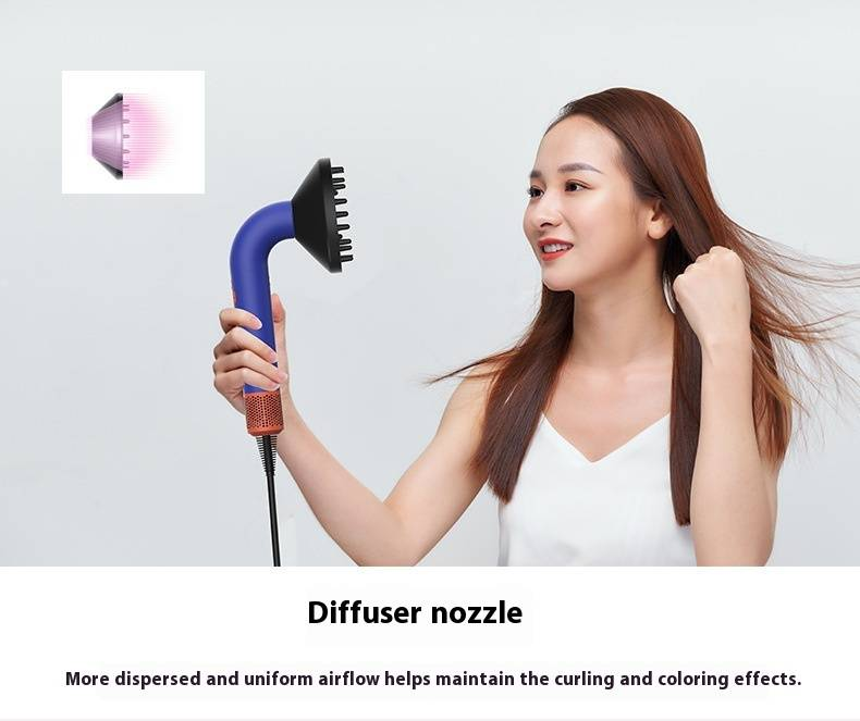 HD18 Huaqiang North Neuer Haartrockner mit gebogener Röhre, hoher Leistung, hoher Geschwindigkeit, leiser Negativ-Ionen-Haarpflege, für Zuhause, Friseursalon_voghion.com
