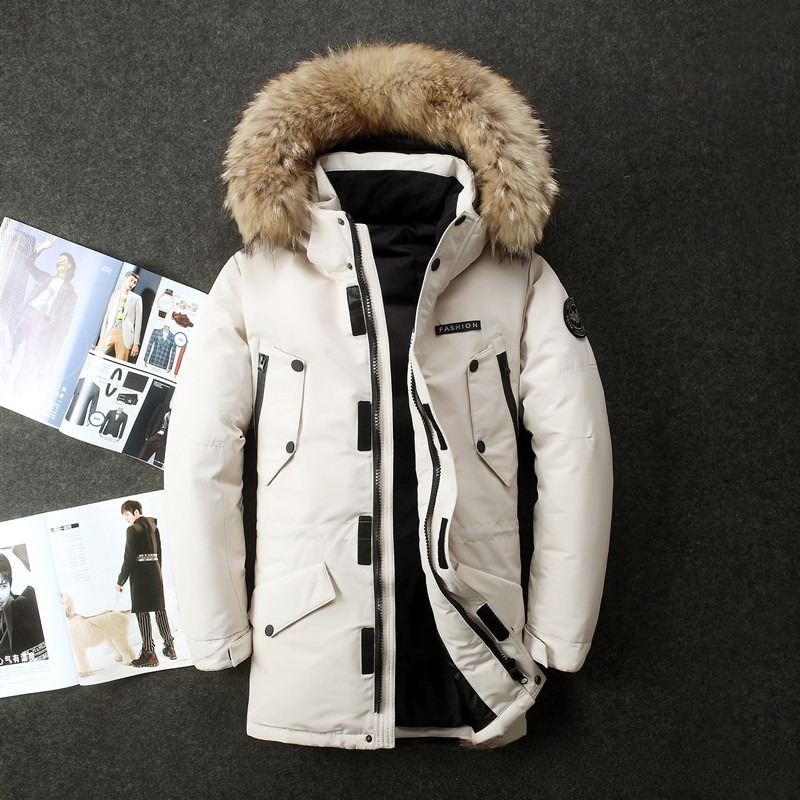 Parka d'hiver pour homme avec capuche amovible en fourrure – Coupe-vent ultra-résistante pour froid extrême (-30 °C), duvet de canard 550 FP (M-XXXL)_voghion.com